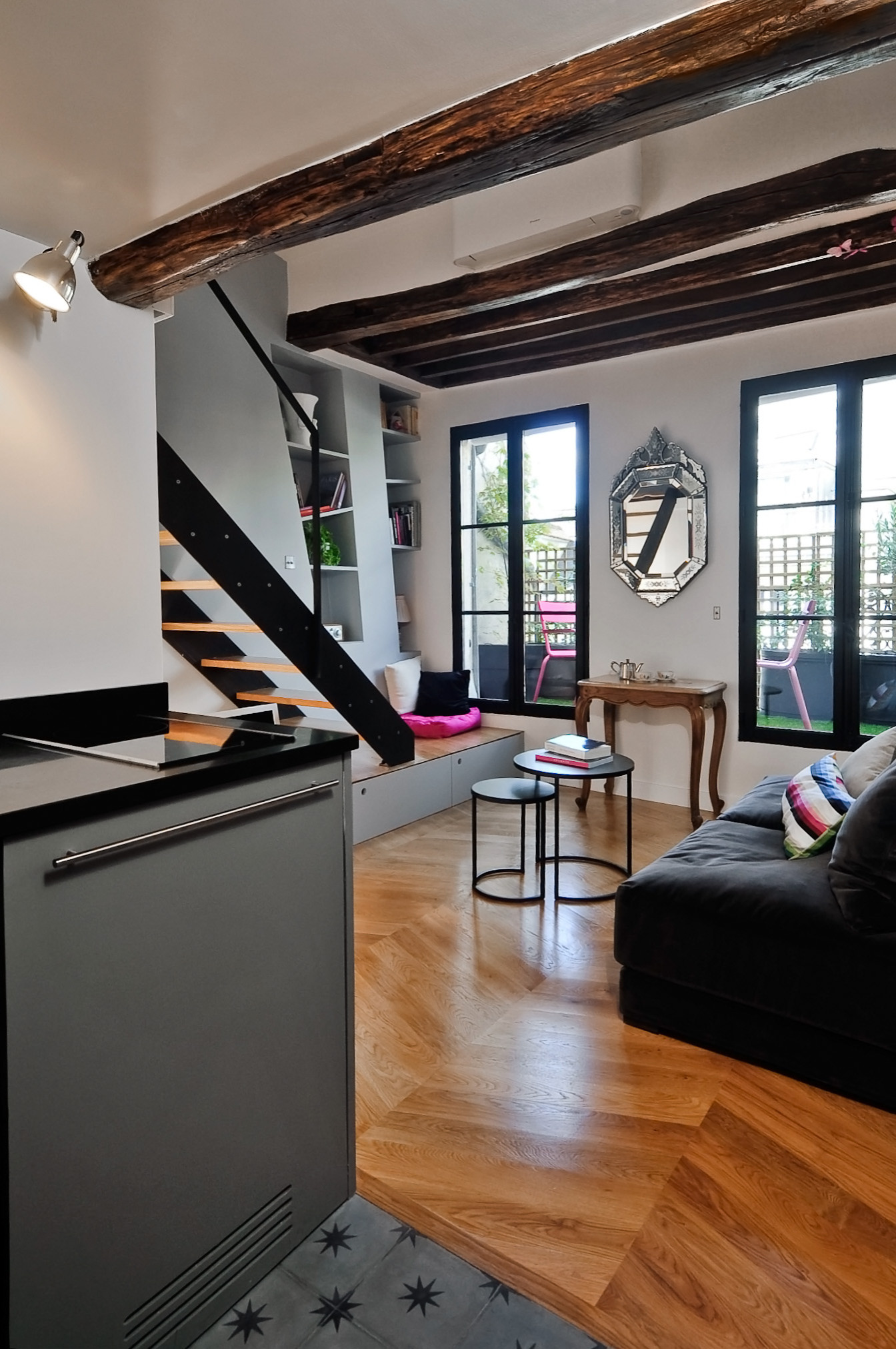 Houzz Франция: Очаровательная маленькая студия в самом центре Парижа