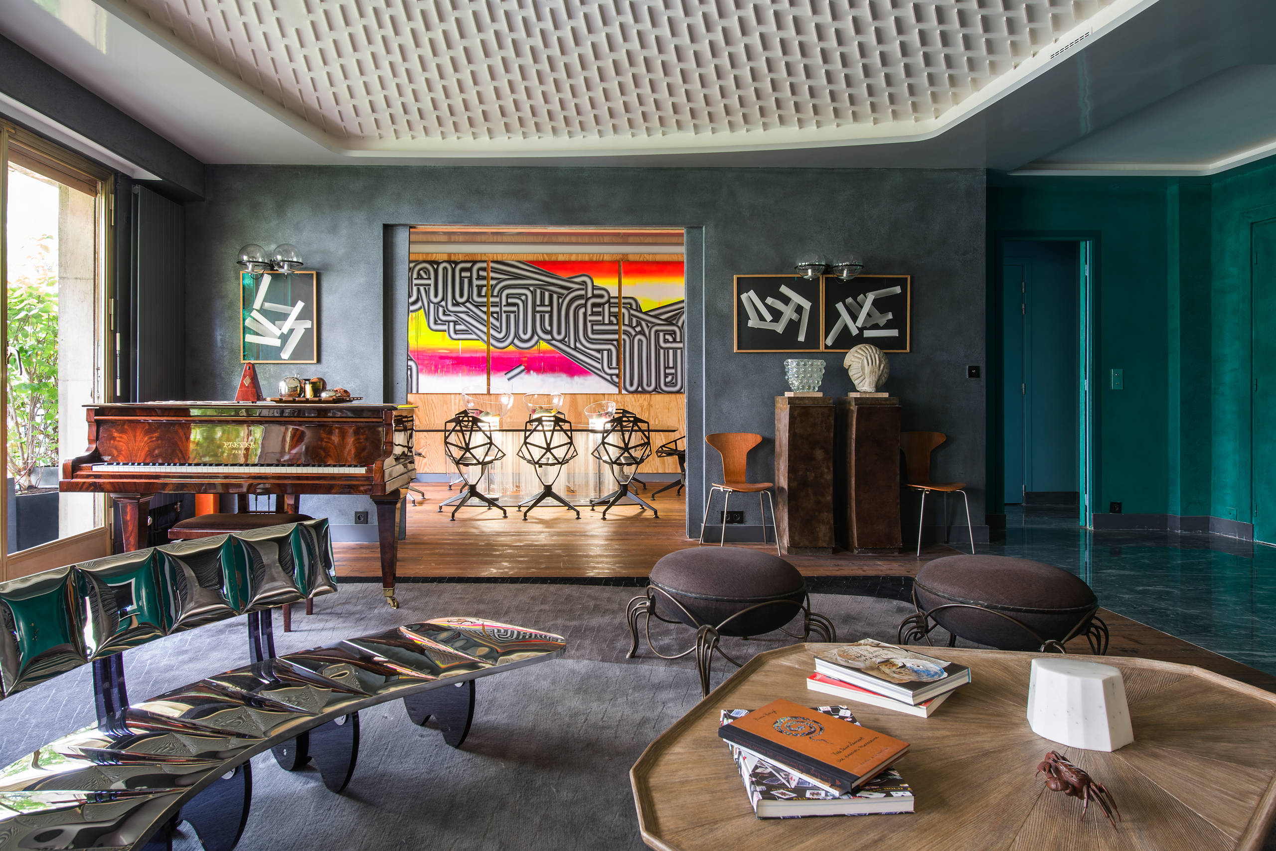 Houzz Франция: Парижская квартира, полная артистичных эффектов