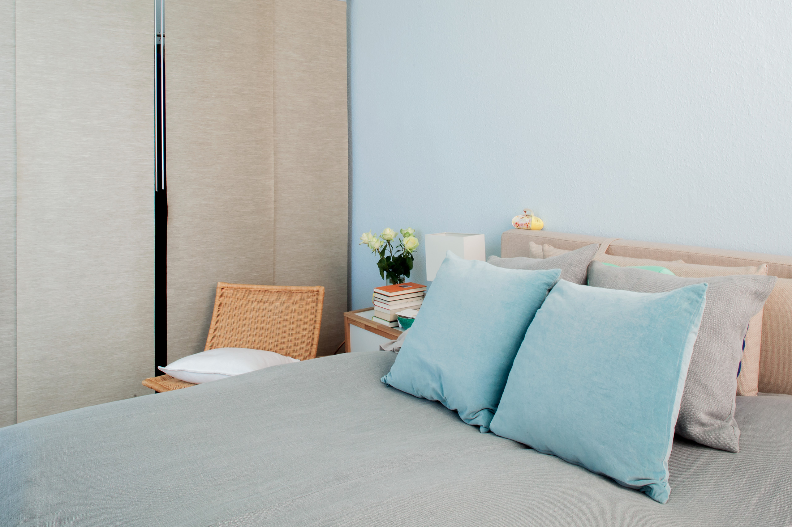 Houzz Германия: Берлинская лазурь в квартире художницы