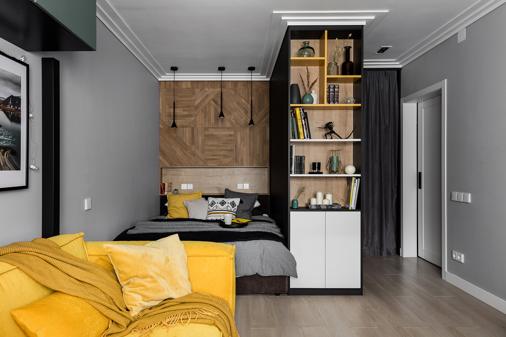 Houzz тур: 39,3 кв.м, где объединили лофт и скандинавский стиль