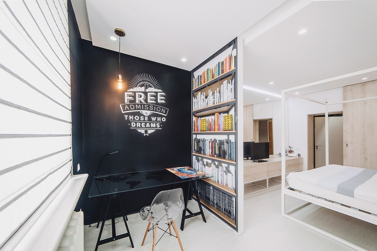 Houzz тур: Яркий лофт для холостяка в Магнитогорске