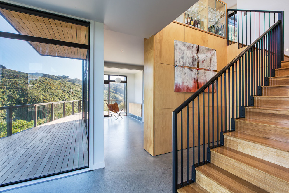 Houzz Новая Зеландия: Дом на лесистых холмах Веллингтона