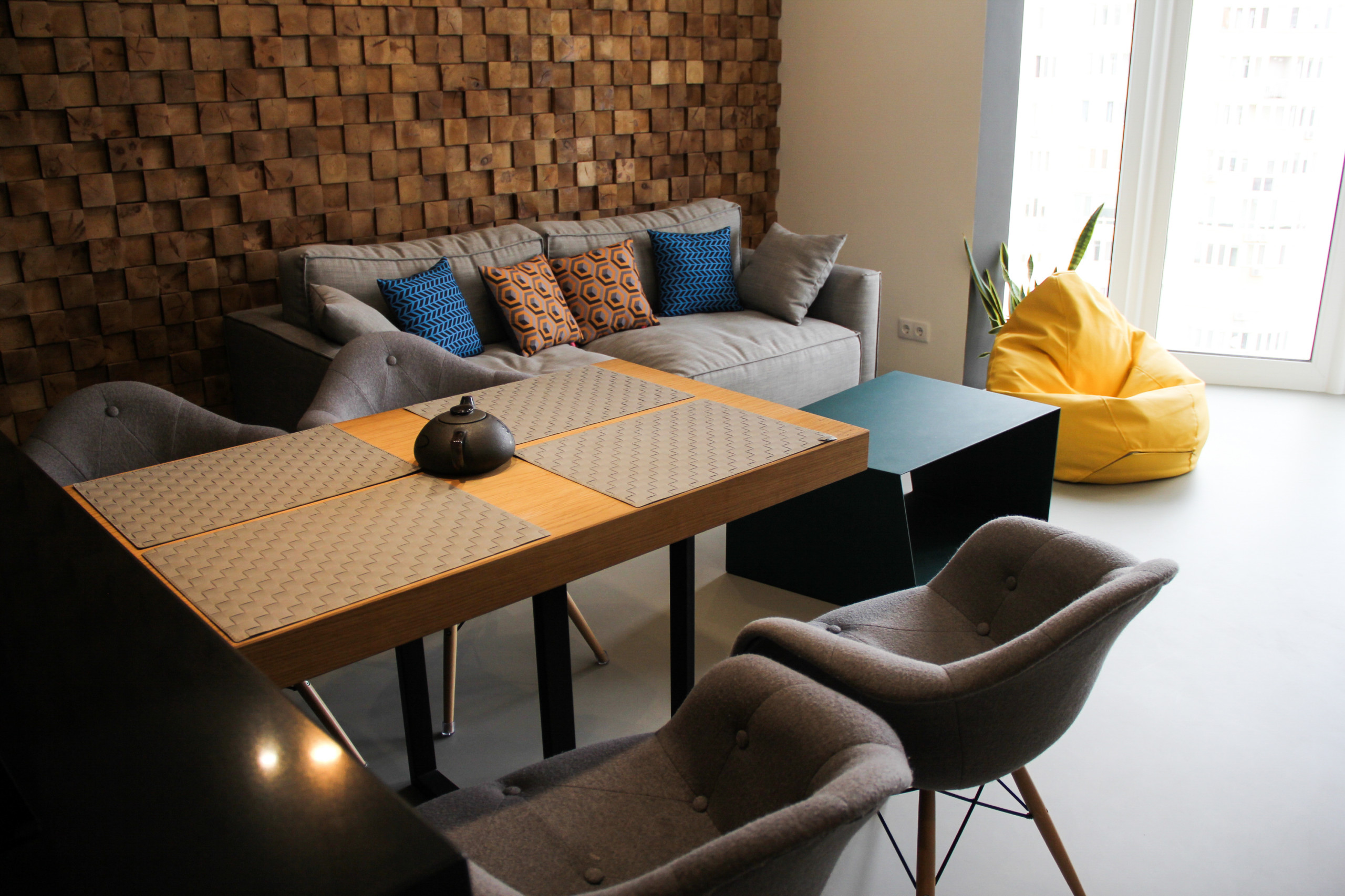 Houzz Украина: Фактурное разнообразие в интерьере для IT-семьи