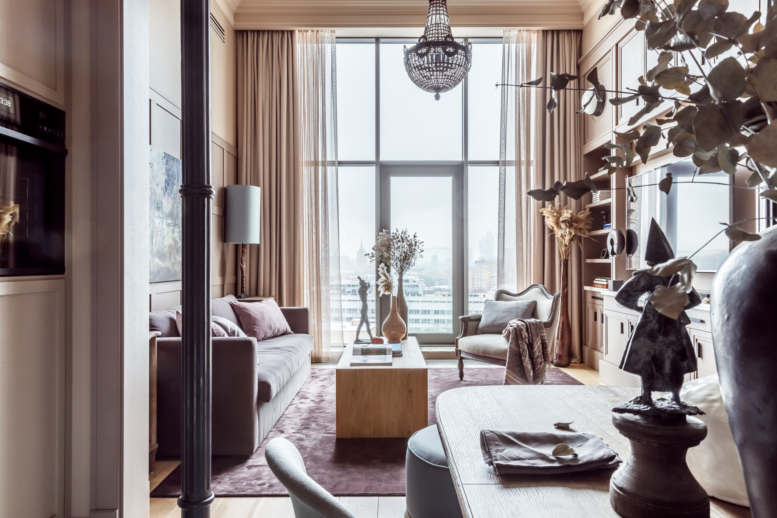 Houzz тур: Фьюжн в квартире на Маяковке