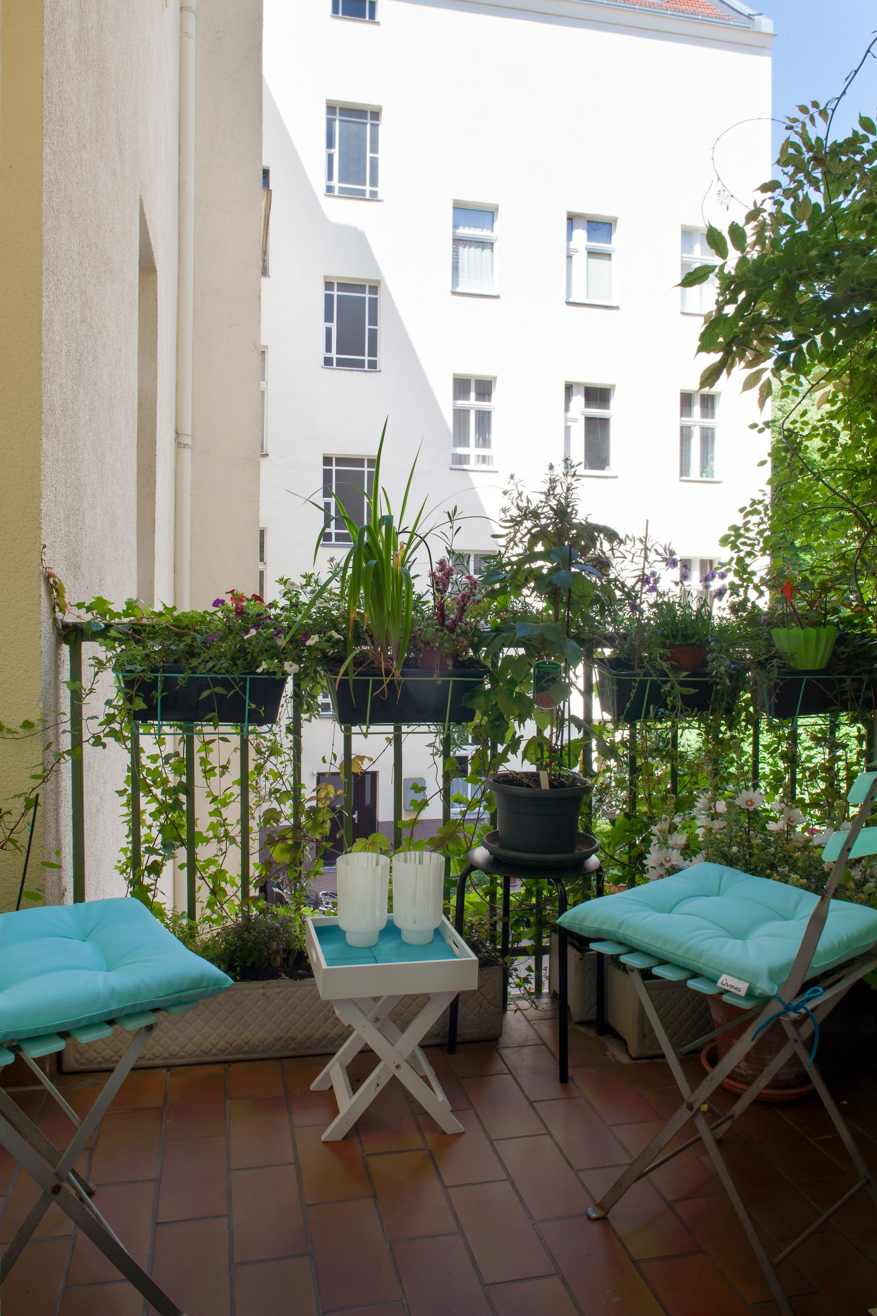 Houzz Германия: Берлинская лазурь в квартире художницы