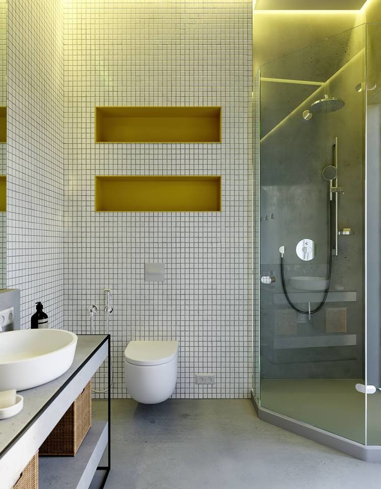 Houzz Украина: Лофт на первом этаже, сруб — на втором