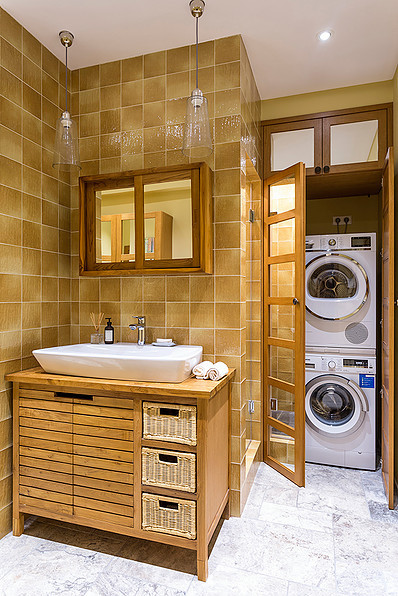 Просто фото: Как спрятать стиральную машину
